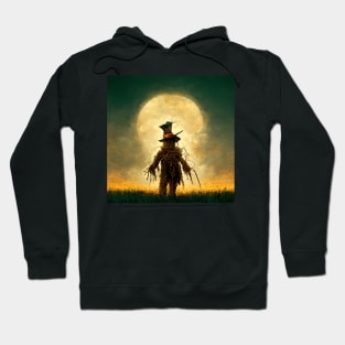 Scarecrow at Full Moon looking lonely. Hoodie